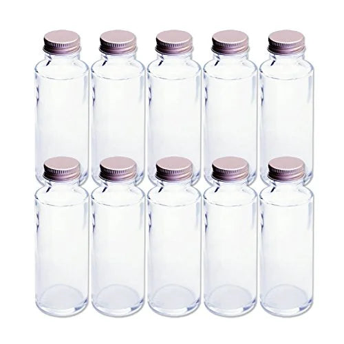 Rhyme Japan Herbarium Cylindrical Glass Bottle 100Cc Set Of 10