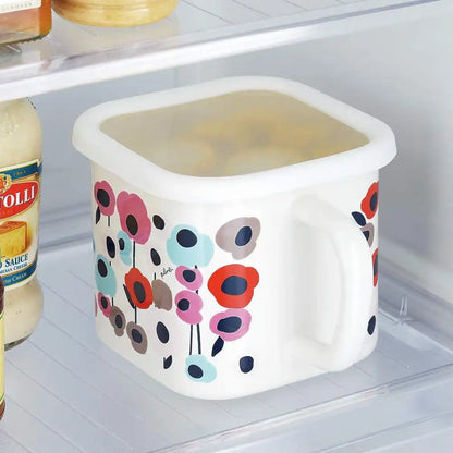 Yutaka Horo Enameled Multi Square Pot Dot Red