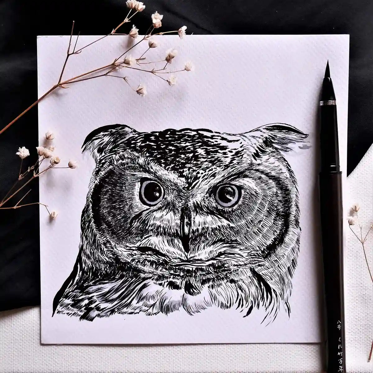 Kuretake Fountain Pen Dp150-8B Tabletop Brush No. 8 Japan