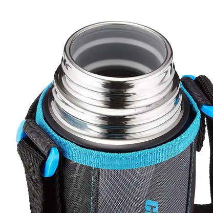 Zojirushi Stainless Steel 820ml 2-Way Water Bottle for Field Trip and School in Black Blue