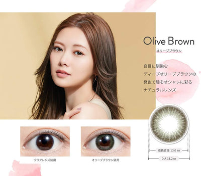 Ferriamo One Day Uv 10 Sheets 2 Box Set Mai Shiraishi Image Model [Olive Brown] Japan -10.00
