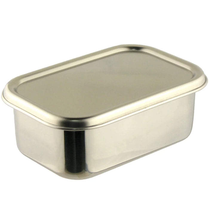 Nagao Tsubamesanjo Deep Type Bat Set 17.9Cm Lid Square Storage Japan 18-8 Stainless Steel No.1