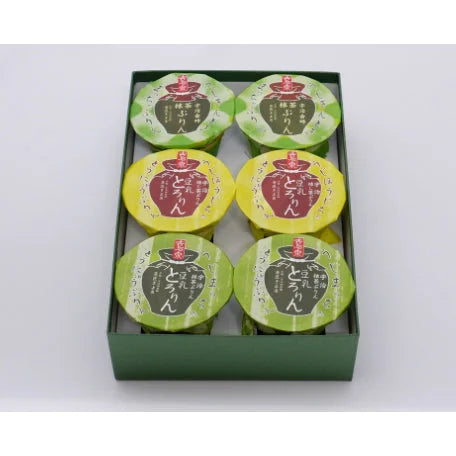 Kiyosen Uji Matcha Hojicha Pudding Assortment 3 Flavor 6 Piece Set