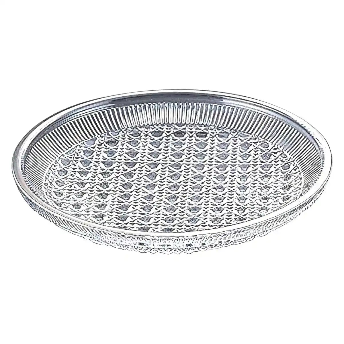 Aoyama Glass Plate Cage Pattern Platinum | Japan | Default Title