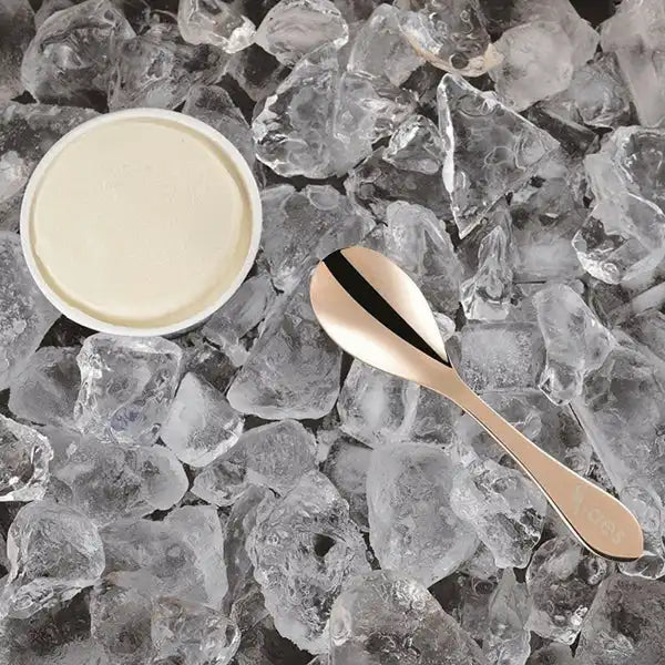 Asahi Japan Pink Gold Plated Copper Ice Cream Spoon 14.9Cm