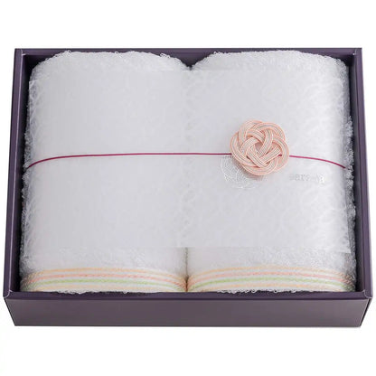 Imabari Towel Gift En-En- Face Towel 2 White From Japan - It Will Be There