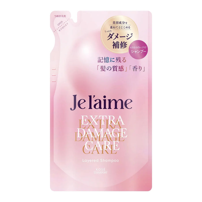 Je l'aime Layered Shampoo Refill Extra Damage Care Silicone-Free Amino Acid Lilac