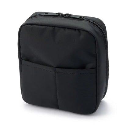 Muji Black Nylon Makeup Pouch 16x14x6cm 83458270 Travel Organizer