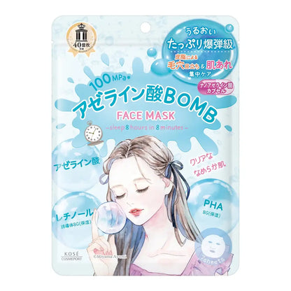 Clear Turn Azelaic Acid Hydrating Bomb Mask pour un soin de la peau éclatant