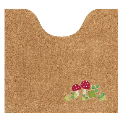 Senko Japan Mushroom Toilet Mat 55X60Cm Light Brown 13656