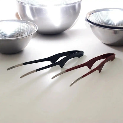 Ebm Stainless Steel Clever Chopstick Tongs Black