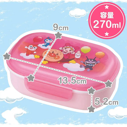 Lec Japan Anpanman Pink Lunch Box Bento Box W/ Fork (270Ml).