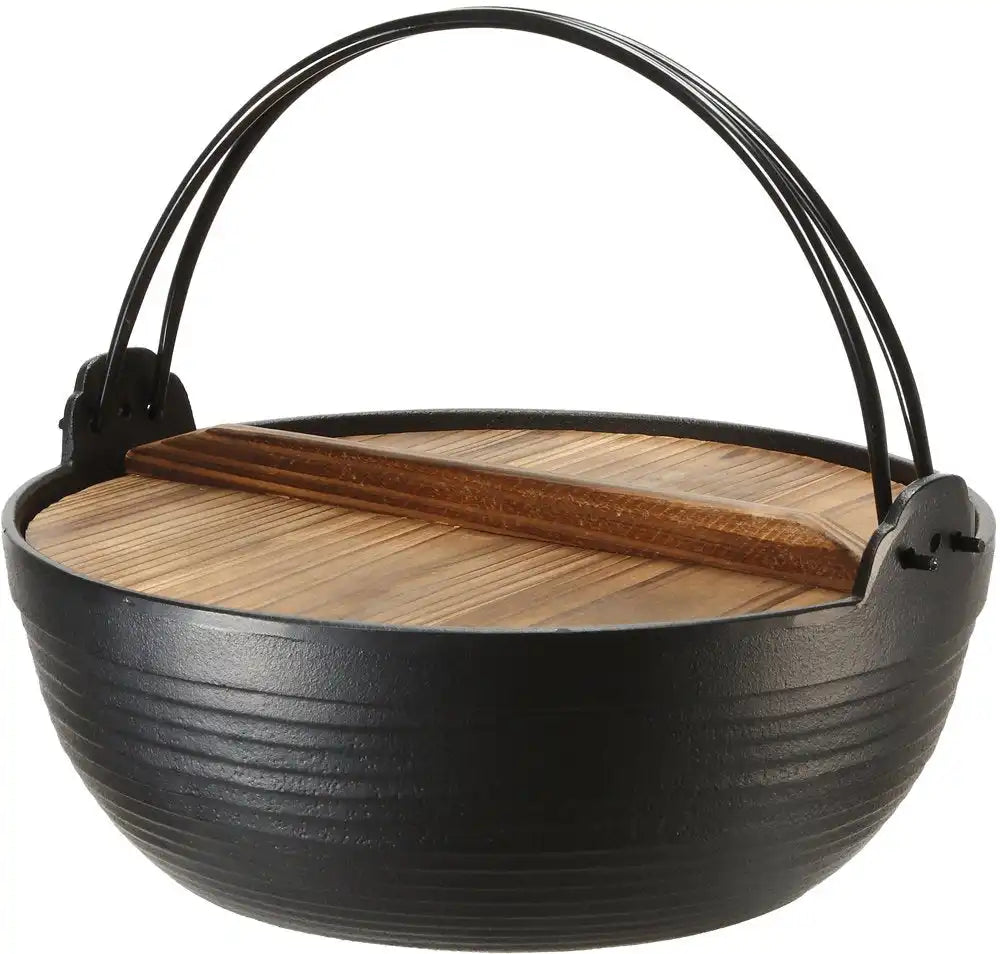 Ikenaga Tekko Nambu Iron Round Pot Made In Japan 18Cm Country Pot For Kappo Irori
