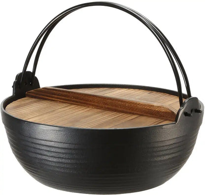 Ikenaga Tekko Nambu Iron Round Pot Made In Japan 18Cm Country Pot For Kappo Irori