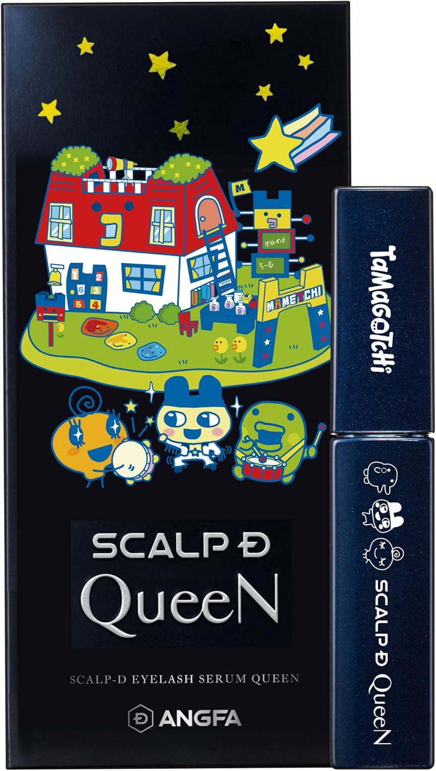Scalp D Eyelash Serum Queen Tamagotchi Version with Beauty Case