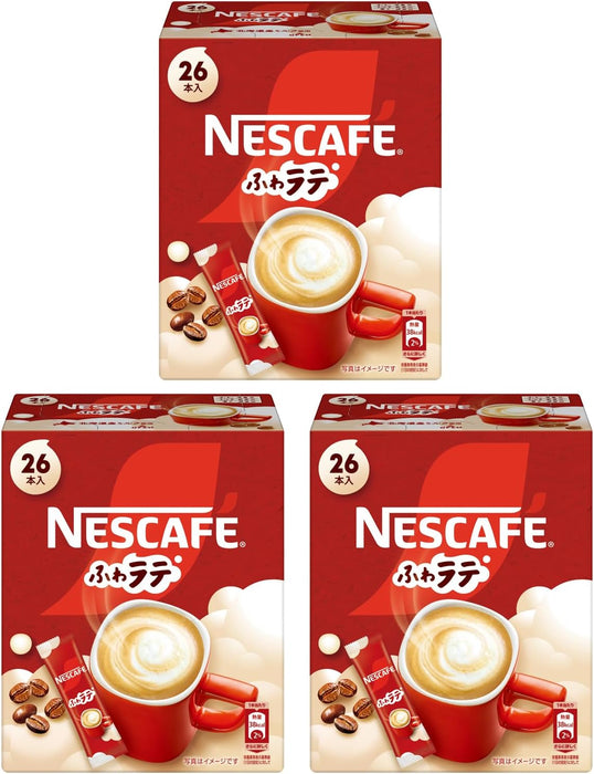 Nestle 日本 Nescafe Excella Fuwa Cafe 拿铁速溶咖啡 30 支 - 奶油咖啡