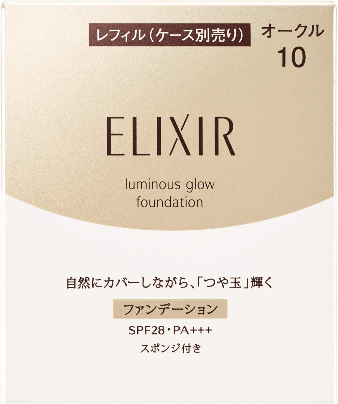 Shiseido Elixir Luminous Glow Foundation Ocre 10 SPF28/ PA +++ 10g [repuesto]