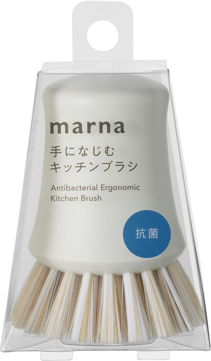 Marna K750W Clean Antibacterial Kitchen Brush Japan - Normal/White/Mini (Handle Included/Freestanding)