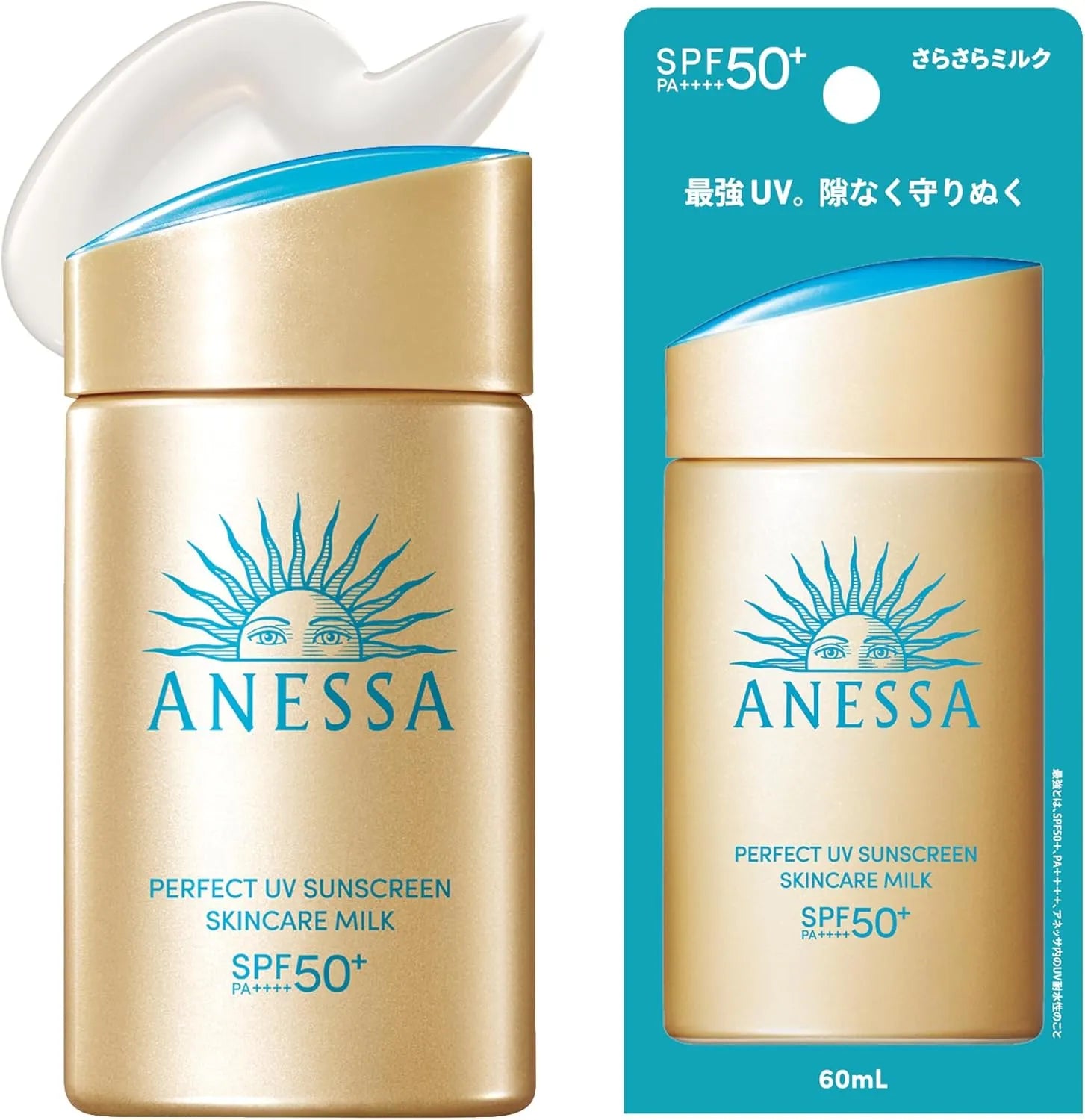 Anessa Perfect UV Skin Care Milk SPF50 + PA ++++ For Face &