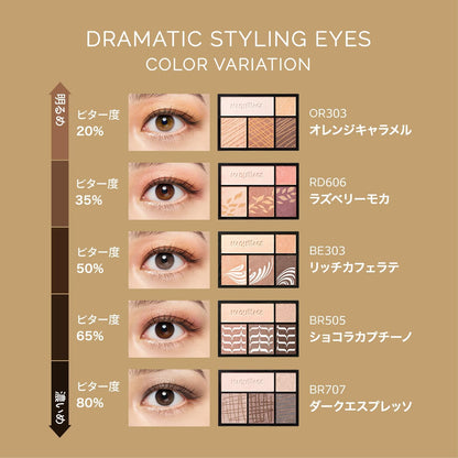 Shiseido Maquillage Dramatic Styling Eyes Br707 Dark Espresso (Existencias) Japón