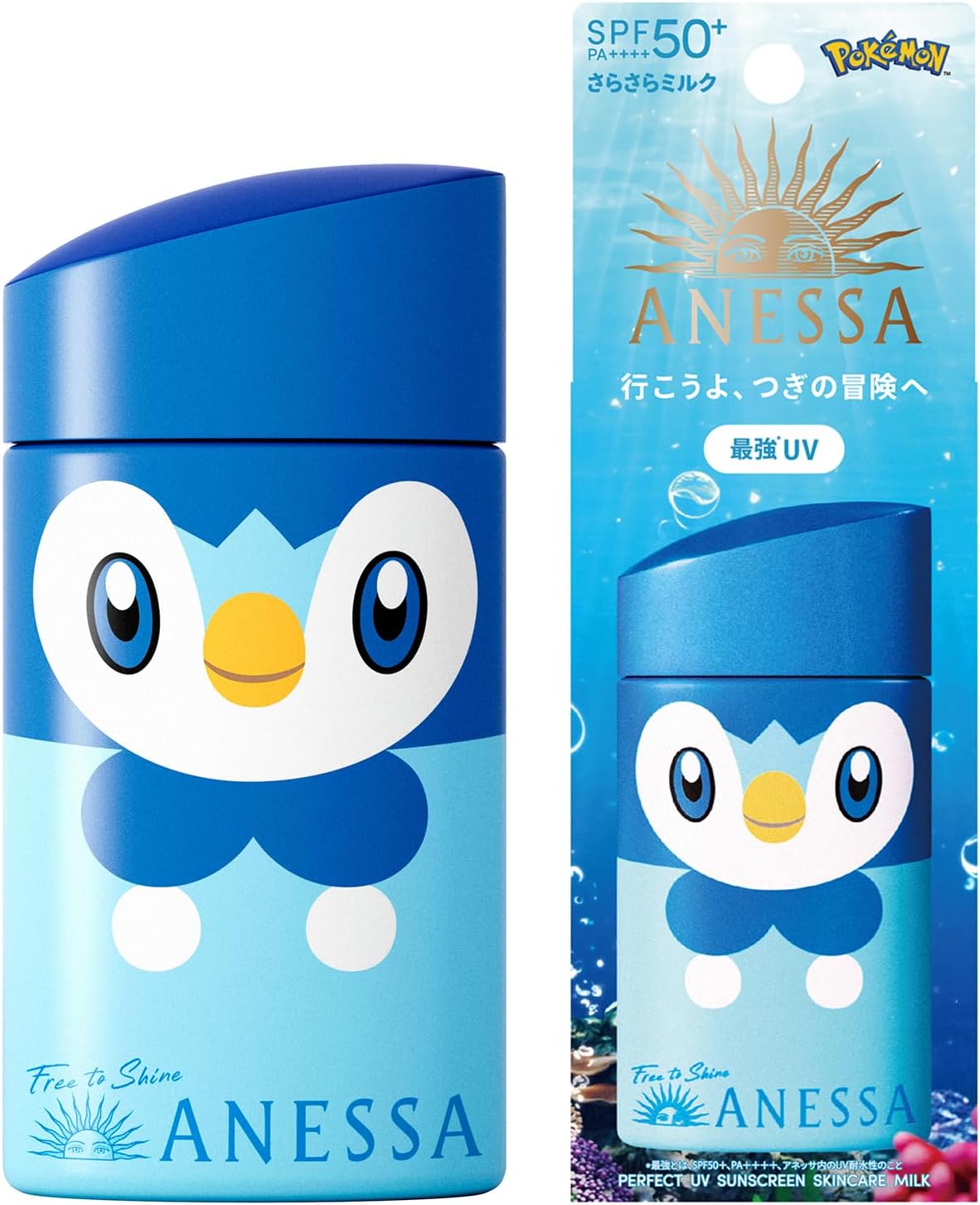 Anessa Perfect UV Skin Care Milk Piplup Pokémon Edition 60ml Fruity Floral Scent