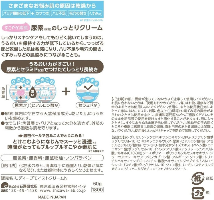 Sukoyaka Suhada Urea Moisturizing Face Cream 60G