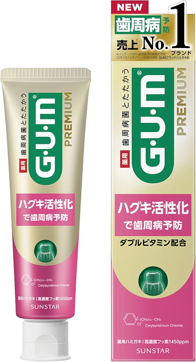 Gum Premium Huggki Care Quasi Drug Periodontal Toothpaste 3.0 oz