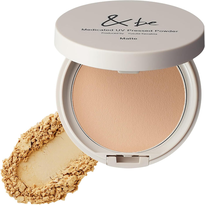 &be UV Pressed Face Powder - Controls Shine & Sets Makeup Effortlessly