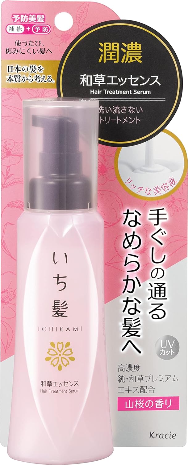 Kracie Ichikami Moisture Waso Hair Serum Essence 100ml - Japanese Hair Care Product