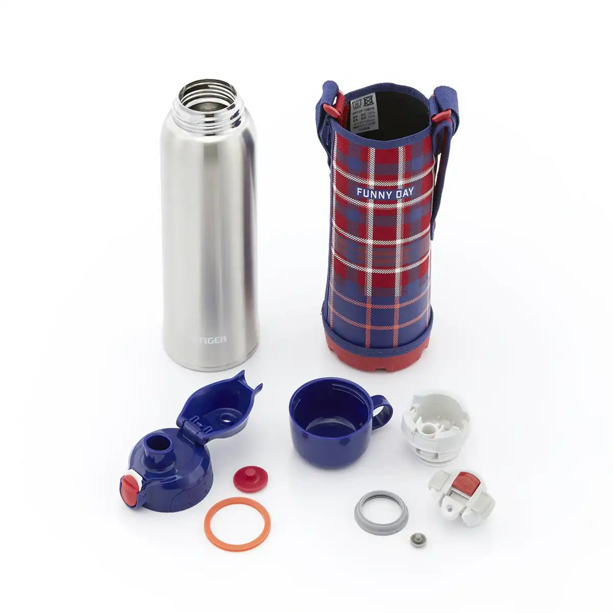 Tiger Thermos 1L Direct Drinking Cup 2Way Stainless Steel Bottle Pouch Sahara Red Japan Mbo-F100-R
