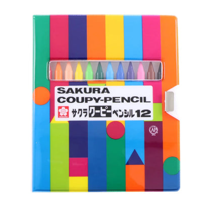 Sakura Crepes 12 Color Pencil Set with Soft Case Japan