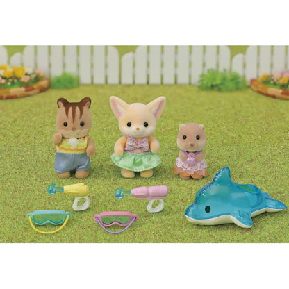 Epoch Sylvanian Families Friendship Water Play Set S-75 Toy Dollhouse for 3+ Years