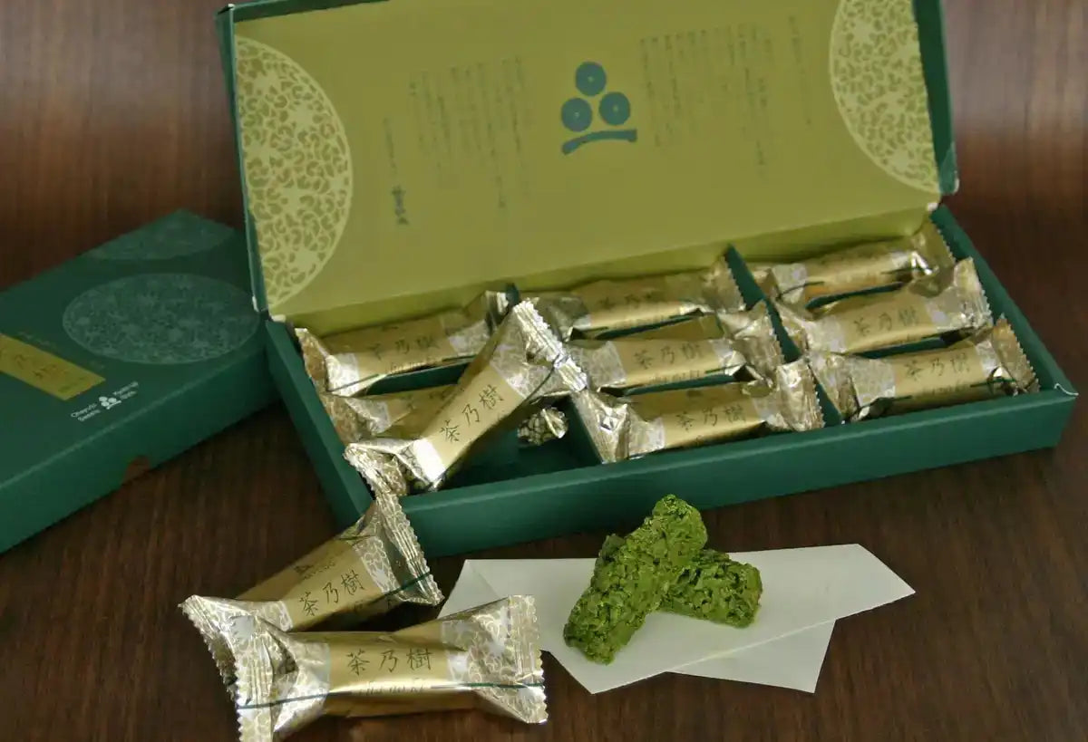 Chayudo Uji Matcha Chocolate Senbei Clusters - 9 Crunchy Pieces