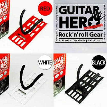 Wakabayashi Factory Wall Bijin Gh-02R Stapler Guitar Hanger Red Japan