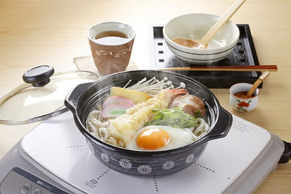 Takagi Metal Japan Kinzoku 2-Handed Pot Tabletop Enamel Ih Compatible 18Cm 1 Person Yayoi Ha-Y18