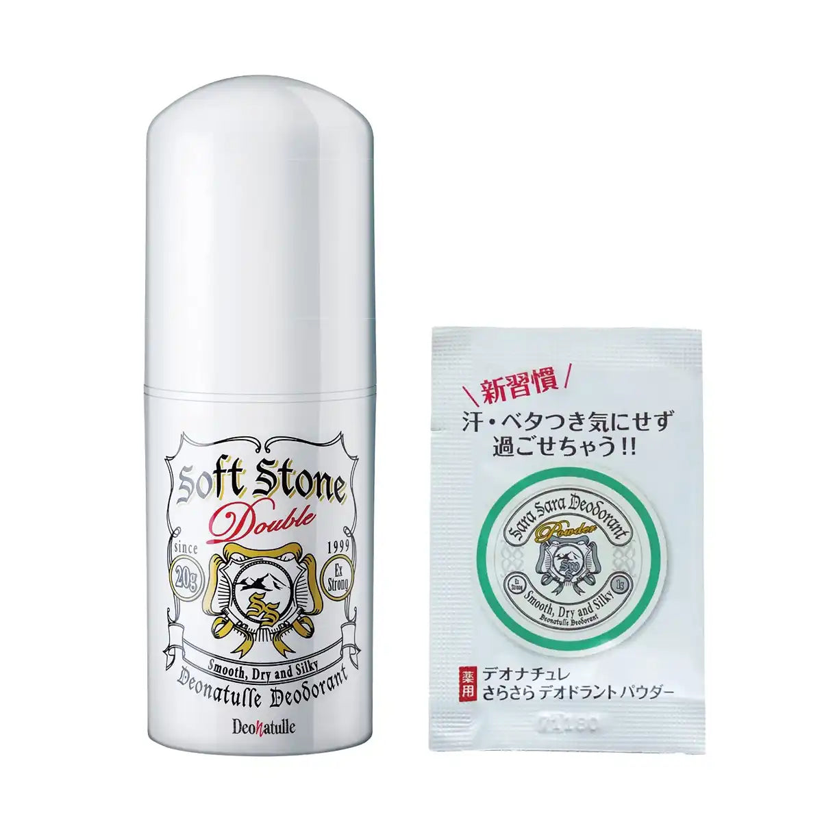 デオナチュレ ソフトストーンW ワキ用 制汗デオドラントスティック 20g