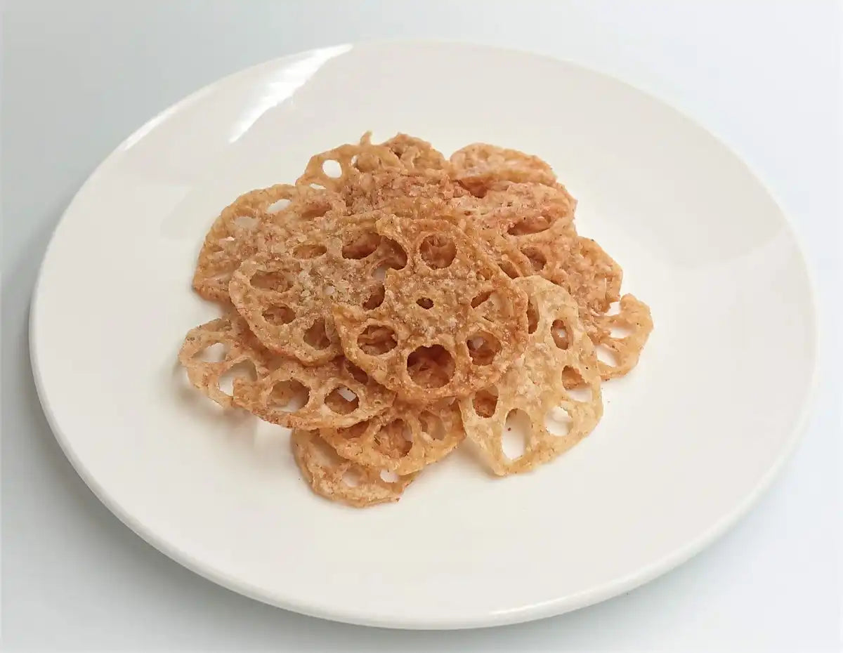 Soken Lotus Root Chips Ume Flavor 18g – Healthy Snack, Rich in Dietary Fiber