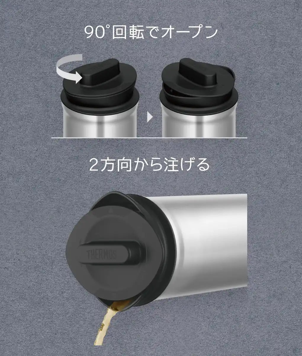 Thermos 1L Black Stainless Steel Pot with Tea Pack Holder Ttd-1000 Sbk