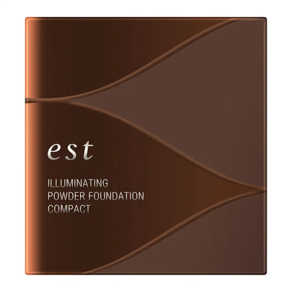 Est Illuminating Powder Foundation Compact Brown - Radiant Finish Makeup