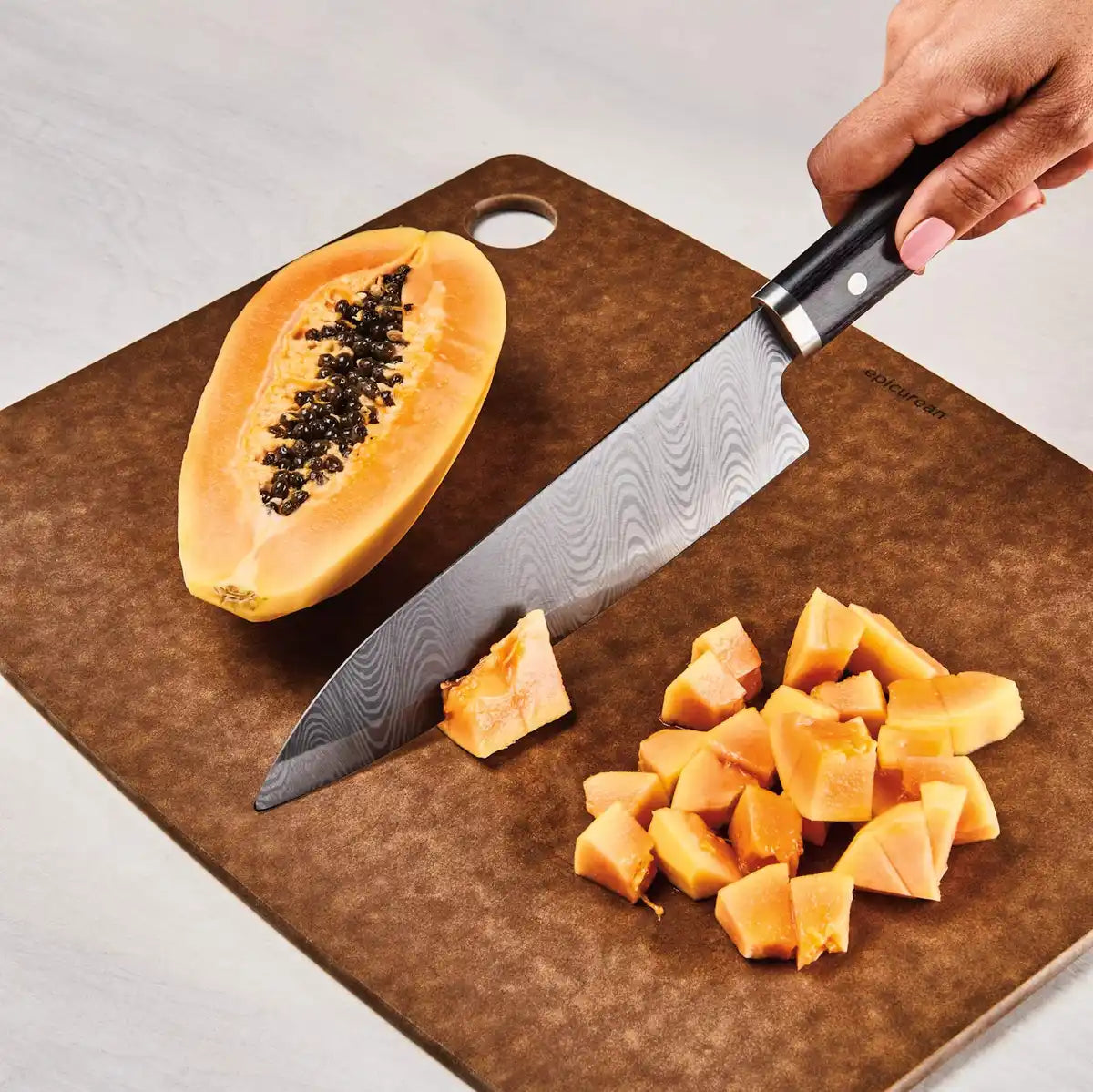 Kyocera Japan Kitchen Knife Santoku 18Cm Wooden Handle Free Sharpening Ticket Ktn-180-Hip