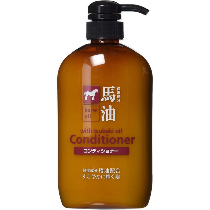 Kumano Yushi 600ml Horse Oil Hair Conditioner for Healthy Shine