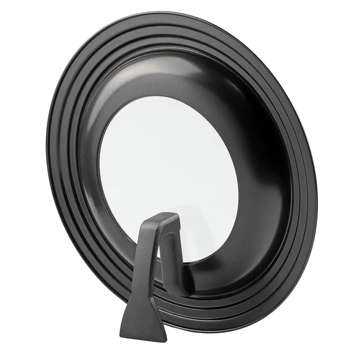 Pearl Metal Kinzoku Lid 24-28Cm Window Stand Type Black Frying Pan Cover Japan Az-5011