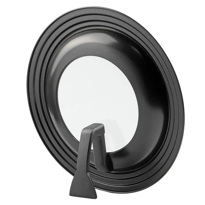 Pearl Metal Kinzoku Lid 24-28Cm Window Stand Type Black Frying Pan Cover Japan Az-5011