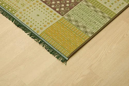 Ikehiko Corporation Japan Igusa Entrance Mat F Zoran Green 60X90Cm #8241260
