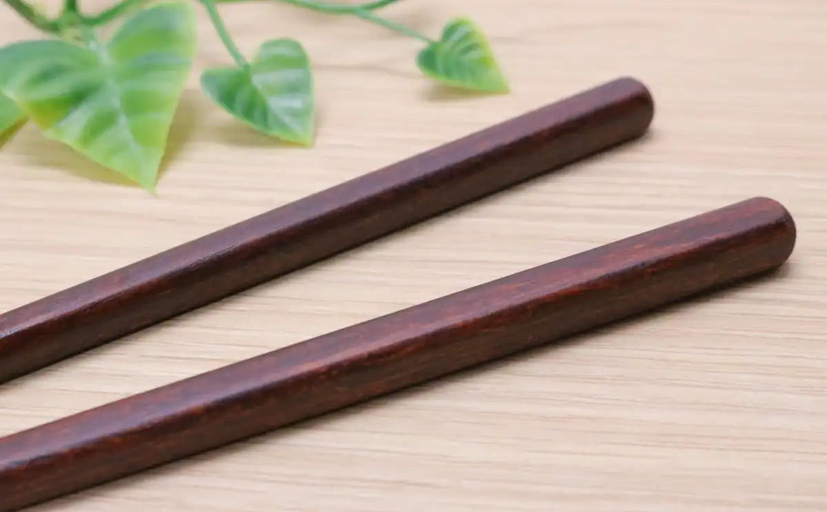 Kawai Japanese Wooden Chopsticks Set Of 5 23Cm Dishwasher Safe - Brown 26534