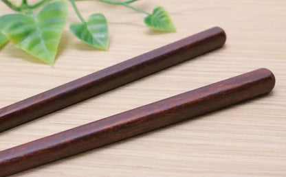 Kawai Japanese Wooden Chopsticks Set Of 5 23Cm Dishwasher Safe - Brown 26534