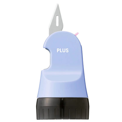 Plus Japan Personal Info Protection Stamp Cardboard Cutter Roller Box Opener Pale Blue [Disposable] 40-978 Is-580Cm
