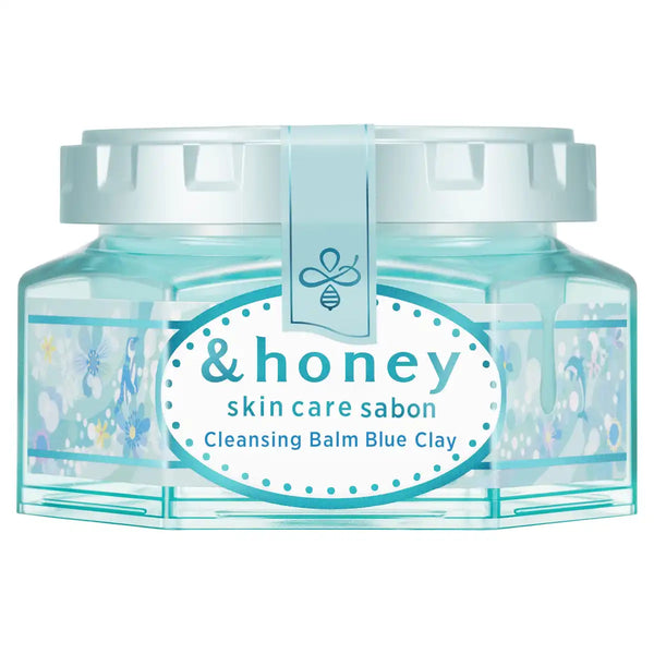 Honey Sabon Cleansing Balm Blue Clay 90G Japan Emerald Blue Honey Scen