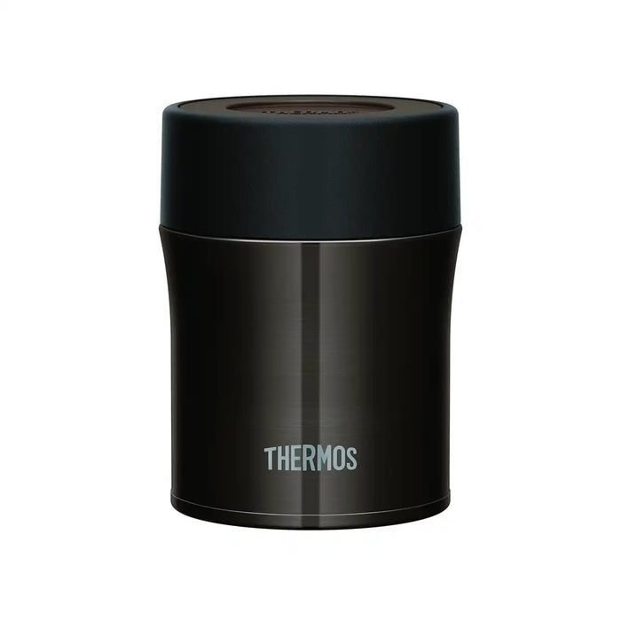 Thermos 0.5L Vacuum Insulated Food Container Black Jbm-500 Bk Japan