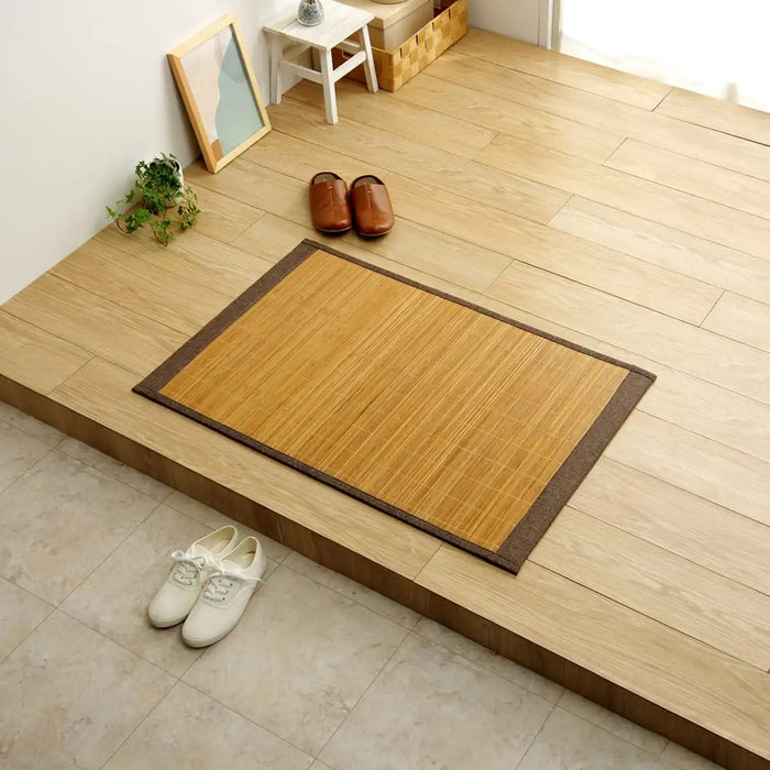 Ikehiko Corporation Japan Bamboo Rug Carpet Mat Entrance Plain Approx.
